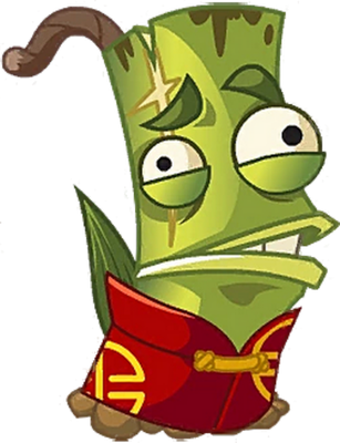 bambou [Plants vs Zombies] - nature - environnement - smiley émoticône émoji cartoon clipart illustration - artémotic
