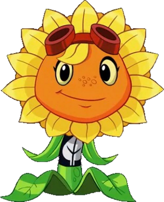 tournesol [Plants vs Zombies] - nature - environnement - smiley émoticône émoji cartoon clipart illustration - artémotic