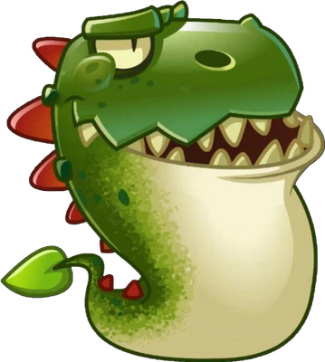 plante carnivore [Plants vs Zombies] - nature - environnement - smiley émoticône émoji cartoon clipart illustration - artémotic