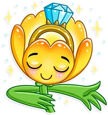 tulipe - nature - environnement - smiley émoticône émoji cartoon clipart illustration - artémotic