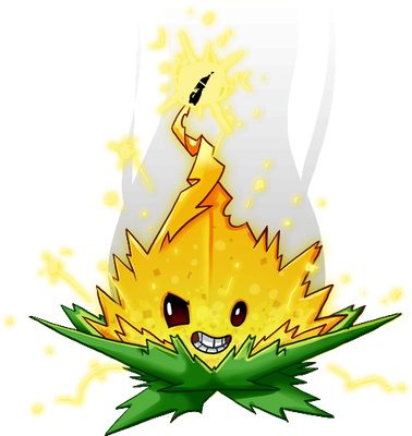 menthe [Plants vs Zombies] - nature - environnement - smiley émoticône émoji cartoon clipart illustration - artémotic