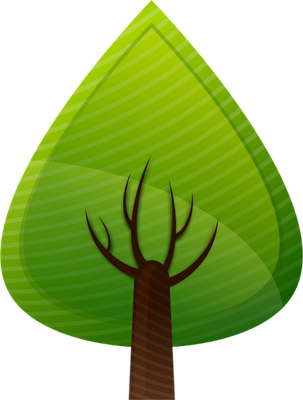 arbre - nature - environnement - smiley émoticône émoji cartoon clipart illustration - artémotic