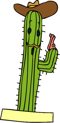 cactus - nature - environnement - smiley émoticône émoji cartoon clipart illustration - artémotic
