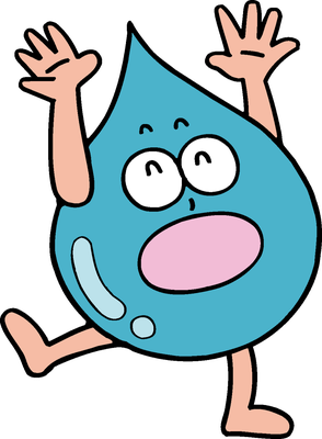 goutte d'eau - nature - environnement - smiley émoticône émoji cartoon clipart illustration - artémotic