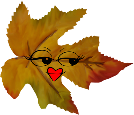 feuille - nature - environnement - smiley émoticône émoji cartoon clipart illustration - artémotic