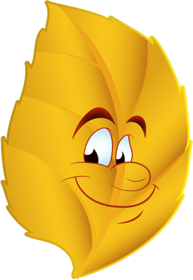 feuille - nature - environnement - smiley émoticône émoji cartoon clipart illustration - artémotic