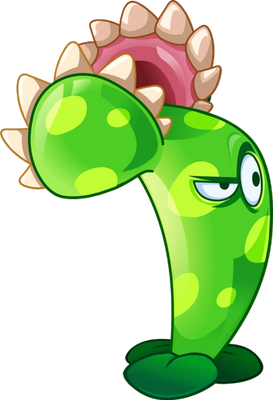 plante carnivore [Plants vs Zombies] - nature - environnement - smiley émoticône émoji cartoon clipart illustration - artémotic