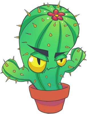 cactus - nature - environnement - smiley émoticône émoji cartoon clipart illustration - artémotic