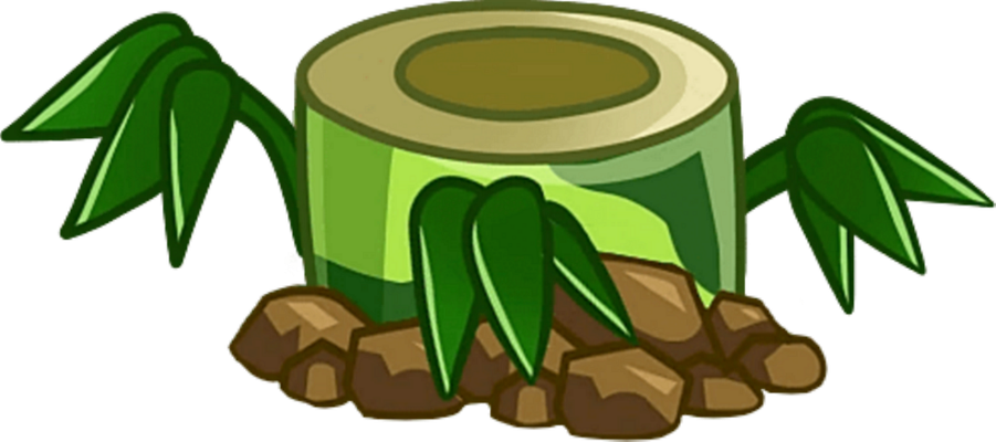 bambou [Plants vs Zombies] - nature - environnement - smiley émoticône émoji cartoon clipart illustration - artémotic