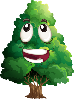 arbre - nature - environnement - smiley émoticône émoji cartoon clipart illustration - artémotic