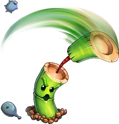 bambou [Plants vs Zombies] - nature - environnement - smiley émoticône émoji cartoon clipart illustration - artémotic
