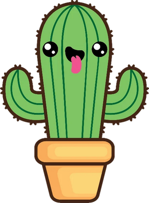 cactus - nature - environnement - smiley émoticône émoji cartoon clipart illustration - artémotic