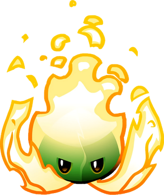 menthe [Plants vs Zombies] - nature - environnement - smiley émoticône émoji cartoon clipart illustration - artémotic