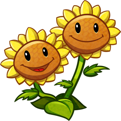 tournesol [Plants vs Zombies] - nature - environnement - smiley émoticône émoji cartoon clipart illustration - artémotic