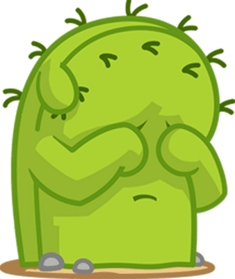 cactus - nature - environnement - smiley émoticône émoji cartoon clipart illustration - artémotic