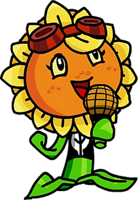 tournesol [Plants vs Zombies] - nature - environnement - smiley émoticône émoji cartoon clipart illustration - artémotic