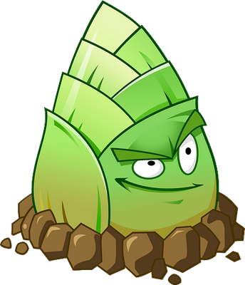 bambou [Plants vs Zombies] - nature - environnement - smiley émoticône émoji cartoon clipart illustration - artémotic