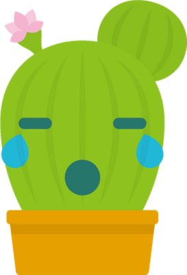 cactus - nature - environnement - smiley émoticône émoji cartoon clipart illustration - artémotic
