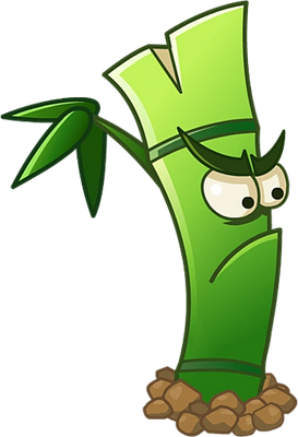 bambou [Plants vs Zombies] - nature - environnement - smiley émoticône émoji cartoon clipart illustration - artémotic