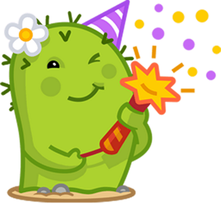 cactus - nature - environnement - smiley émoticône émoji cartoon clipart illustration - artémotic