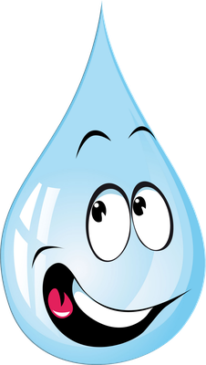 goutte d'eau - nature - environnement - smiley émoticône émoji cartoon clipart illustration - artémotic