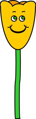 fleur - nature - environnement - smiley émoticône émoji cartoon clipart illustration - artémotic