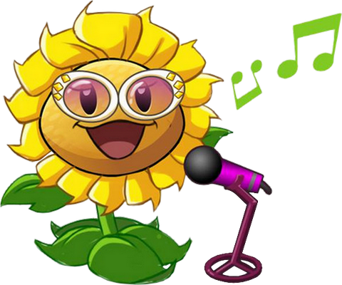 tournesol [Plants vs Zombies] - nature - environnement - smiley émoticône émoji cartoon clipart illustration - artémotic