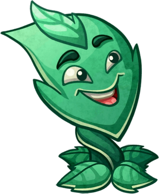 menthe [Plants vs Zombies] - nature - environnement - smiley émoticône émoji cartoon clipart illustration - artémotic