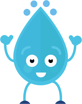 goutte d'eau - nature - environnement - smiley émoticône émoji cartoon clipart illustration - artémotic