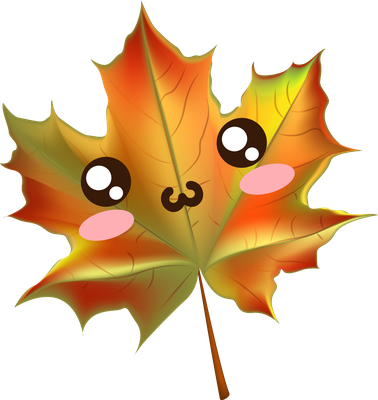 feuille - nature - environnement - smiley émoticône émoji cartoon clipart illustration - artémotic