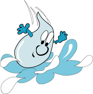 goutte d'eau - nature - environnement - smiley émoticône émoji cartoon clipart illustration - artémotic