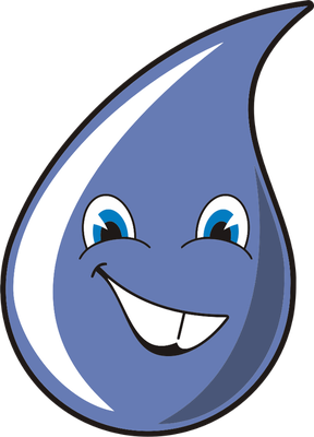 goutte d'eau - nature - environnement - smiley émoticône émoji cartoon clipart illustration - artémotic