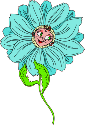 fleur - nature - environnement - smiley émoticône émoji cartoon clipart illustration - artémotic