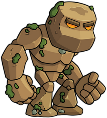 rocher - nature - environnement - smiley émoticône émoji cartoon clipart illustration - artémotic