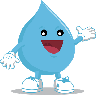 goutte d'eau - nature - environnement - smiley émoticône émoji cartoon clipart illustration - artémotic