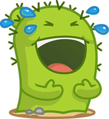 cactus - nature - environnement - smiley émoticône émoji cartoon clipart illustration - artémotic