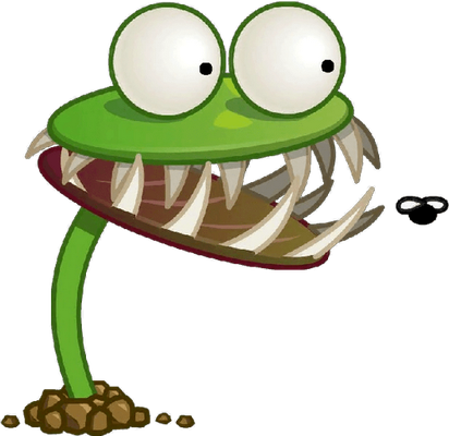 plante carnivore [Plants vs Zombies] - nature - environnement - smiley émoticône émoji cartoon clipart illustration - artémotic