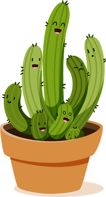 cactus - nature - environnement - smiley émoticône émoji cartoon clipart illustration - artémotic