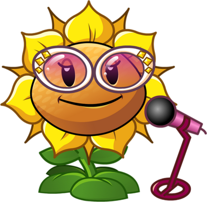 tournesol [Plants vs Zombies] - nature - environnement - smiley émoticône émoji cartoon clipart illustration - artémotic
