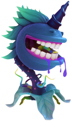 plante carnivore [Plants vs Zombies] - nature - environnement - smiley émoticône émoji cartoon clipart illustration - artémotic