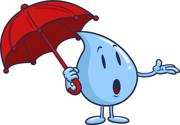 goutte d'eau - nature - environnement - smiley émoticône émoji cartoon clipart illustration - artémotic