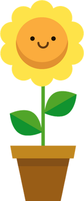 fleur - nature - environnement - smiley émoticône émoji cartoon clipart illustration - artémotic