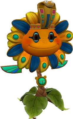 tournesol [Plants vs Zombies] - nature - environnement - smiley émoticône émoji cartoon clipart illustration - artémotic