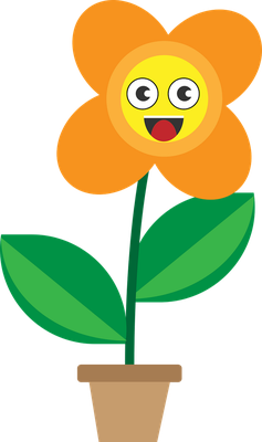 fleur - nature - environnement - smiley émoticône émoji cartoon clipart illustration - artémotic