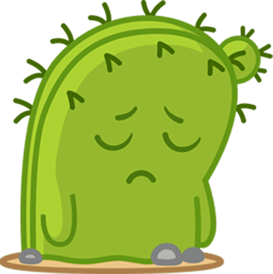 cactus - nature - environnement - smiley émoticône émoji cartoon clipart illustration - artémotic