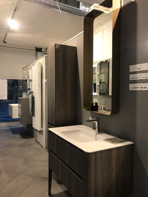 PUNTOTRE Mobile Art Cm.95x52 + Colonna Cm.35x35 H.165 Laminato Sablé Ascari