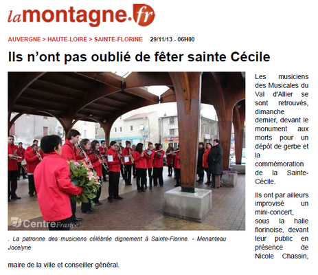 Défilé de la Sainte-Cécile 2013.