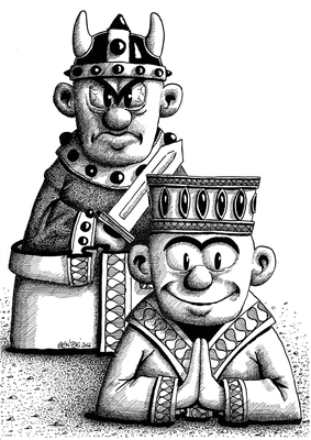 Illustration für Ausstellung "Religion und Gewalt"