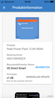 Bild 3: Produkt-Information (1)