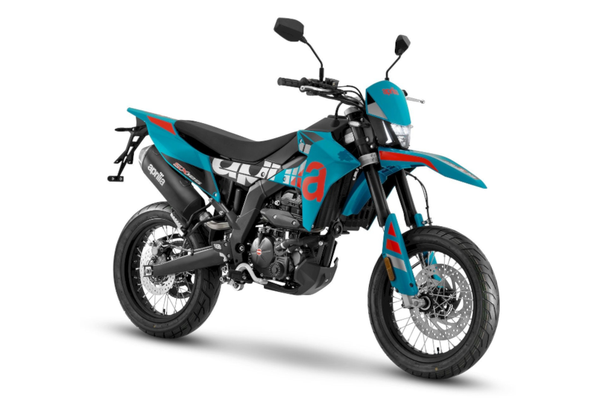 Aprilia SX 125 - Tarantula Blue - Ansicht vorne rechts